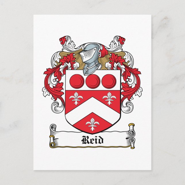 Carte Postale Reid Family Crest (Devant)
