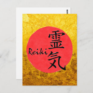 Carte Postale Reiki Calligraphie Et Word 1