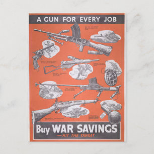 Carte Postale Réimpression d'une affiche britannique de guerre.