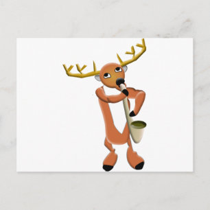 Carte Postale Reindeer Jazz