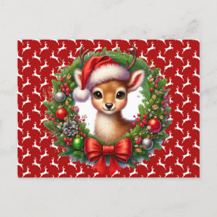 Carte Postale Reinder de Noël