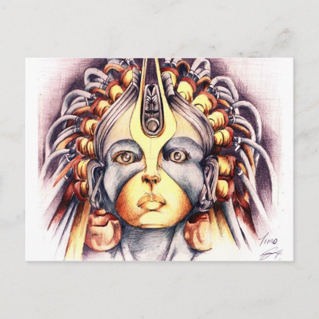 Carte Postale Reine africaine (Devant)