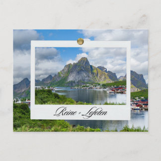 Carte Postale Reine auf den Lofoten