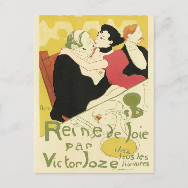 Carte Postale Reine de Joie (Reine du Plaisir) Toulouse Lautrec (Devant)
