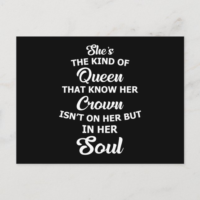 Carte Postale Reine de la Couronne Princesse Royale Gold Funny I (Devant)