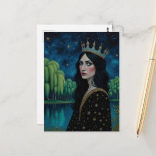 Carte Postale Reine de la Nuit au Lac