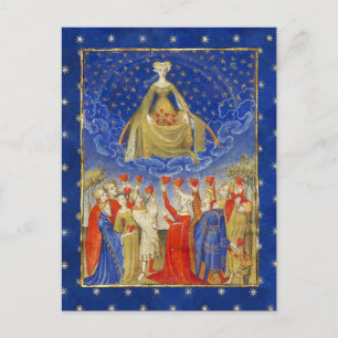 Carte Postale REINE DES COEURS DANS LA NUIT STARRY Valentines