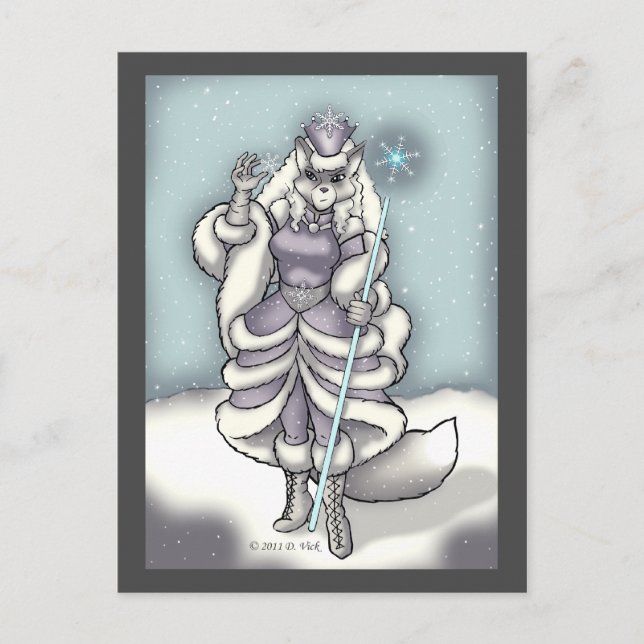 Carte postale Reine des neiges (Devant)