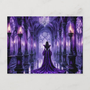Carte Postale Reine des vampires mystiques dans la salle du chât