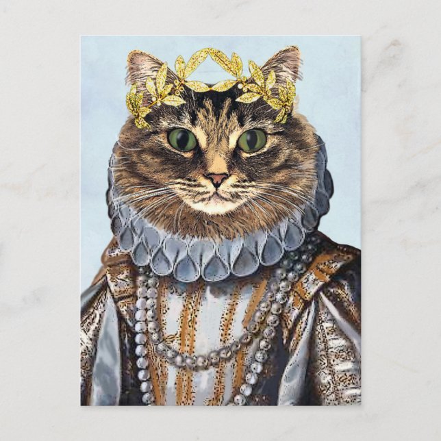 Carte Postale Reine du chat 2 (Devant)
