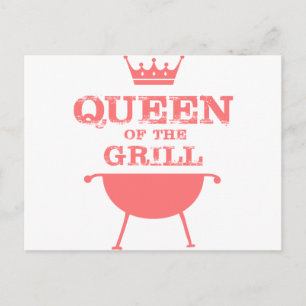 Carte Postale Reine Du Grill, Rose