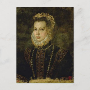 Carte Postale Reine Elisabeth d'Espagne par Sofonisba Anguissola