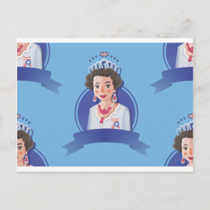 Carte Postale reine elizabeth 2