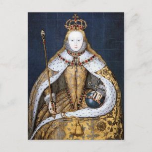 Carte Postale Reine Elizabeth I : Couronnement