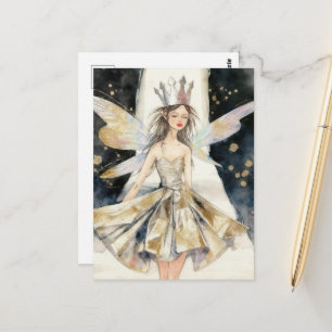 Carte Postale Reine fée dans le défilé de mode