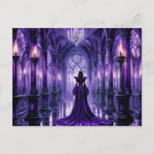Carte Postale Reine Mystique Vampire dans le Hall d'un Château G