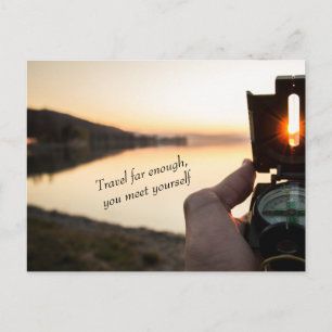 Carte Postale Reisen, um sich selbst zu finden