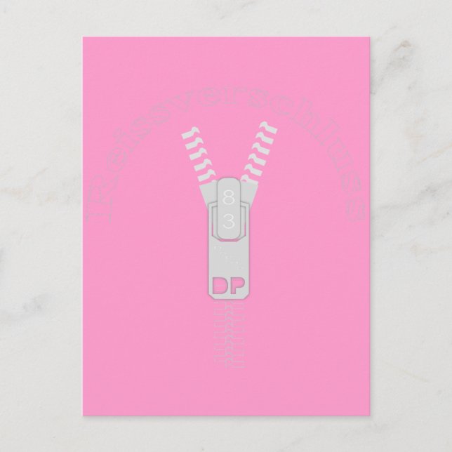 Carte Postale Reissverschluss (Devant)