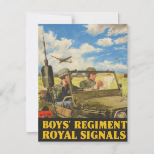Carte Postale Rejoignez le Régiment des Garçons Signaux royaux V