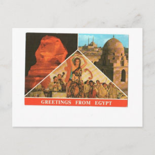 CARTE POSTALE RÉJOUISSEMENTS DE L'ÉGYPTE