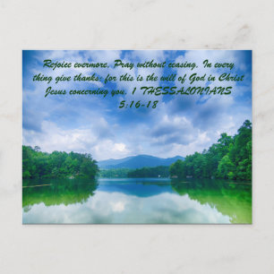 Carte Postale Réjouissez-vous toujours. Priez sans cesser. Dans