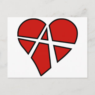 Carte Postale Relations Radicales Anarchie Coeur Imprudent Un Am