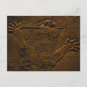 Carte Postale relief de pierre assyrienne dans la mésopotamie du