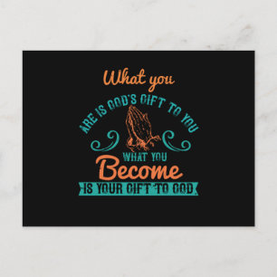 Carte Postale Religion - Ce que vous êtes est le don de Dieu à v