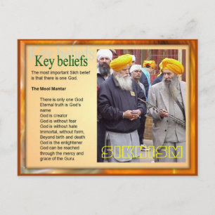 Carte Postale Religion, croyances sikh clés