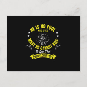 Carte Postale Religion - Dieu n'est pas idiot de donner ce qu'il
