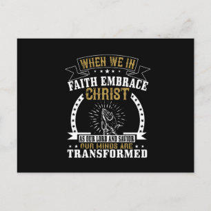 Carte Postale Religion - Embrassez Le Christ Comme Seigneur