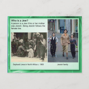 Carte Postale Religion, judaïsme, Qui est juif ?