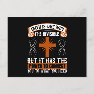 Carte Postale Religion - La Foi Est Invisible Comme WIFI