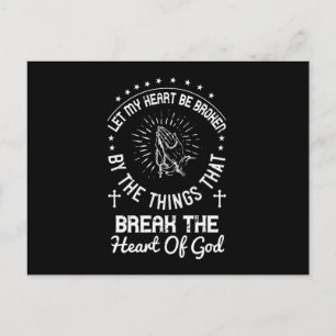 Carte Postale Religion - Que Mon Coeur Soit Brisé