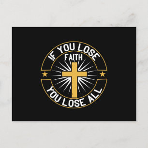 Carte Postale Religion - Si Vous Perdez La Foi, Vous Perdez Tout