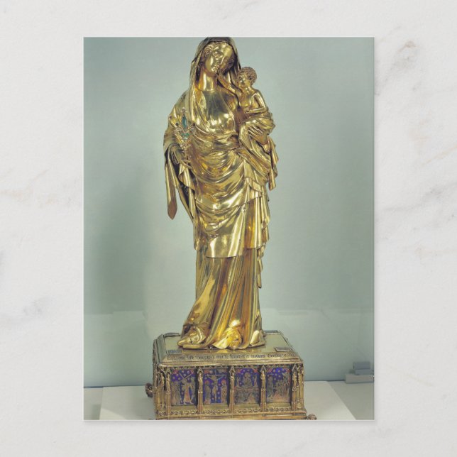 Carte Postale Reliquaire de la Vierge de Jeanne d'Evreux (Devant)