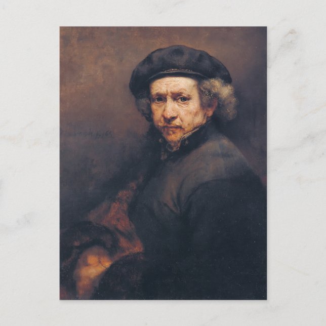 Carte Postale Rembrandt : Autoportrait (Devant)