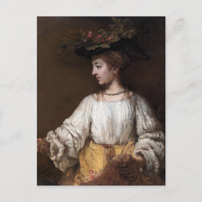 Carte Postale Rembrandt Flora (Devant)