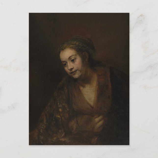 Carte Postale Rembrandt Hendrickje Stoffels (Devant)