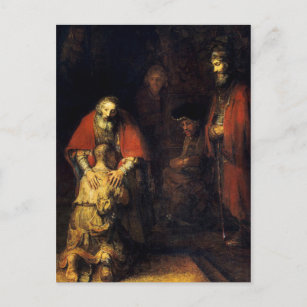 Carte Postale Rembrandt - Le retour du fils prodigue