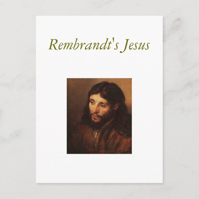 Carte Postale rembrandt-portrait-de-christs-head-1650, Rembra... (Devant)