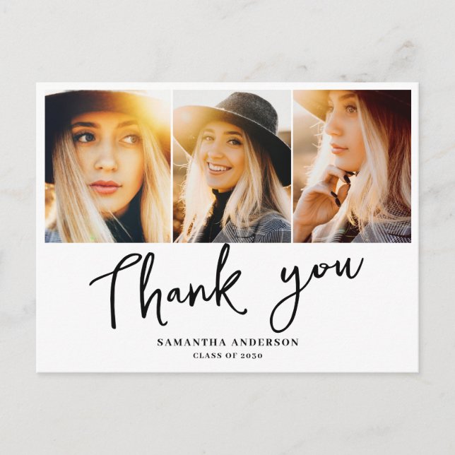 Carte Postale Remerciement de fin d'études moderne  (Devant)