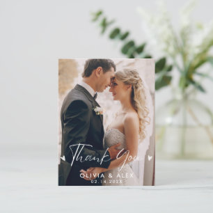 Carte Postale Remerciement de mariage photo