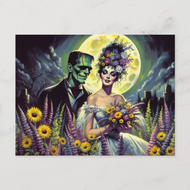 Carte Postale Remerciement de Mariée (Devant)