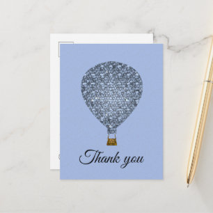 Carte Postale Remerciement de Montgolfière pour la Reconnaissanc