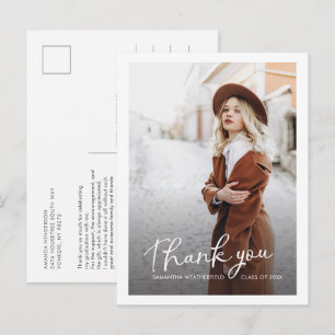 Carte Postale Remerciement de remise de diplômes multi-photo mod