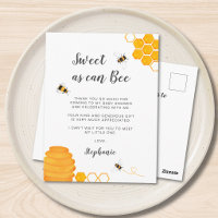 Remerciement pour une Baby Shower sur le thème de
