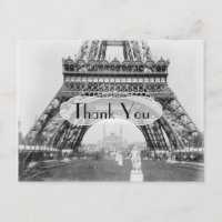 Remerciement sur le thème de Paris