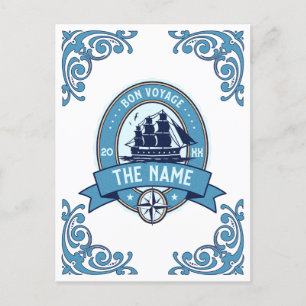 Carte Postale Remerciements à un employé Bon voyage Adieu