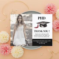 Remerciements de fête de remise de diplômes PHD av